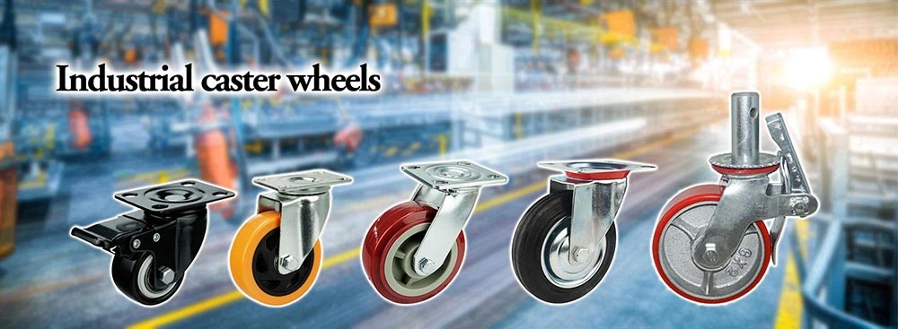 Wbd Caster Wheel Pivoting Casters TPR European Type Industrial Zinc Plated Castor for Hand Carts