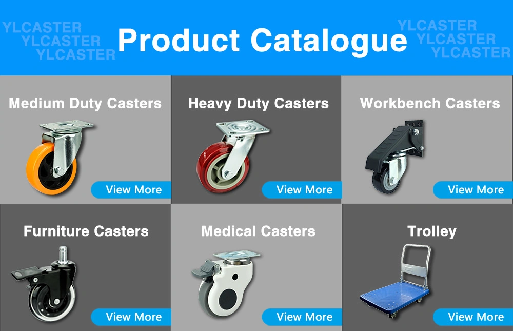 Wbd Caster Wheel Pivoting Casters TPR European Type Industrial Zinc Plated Castor for Hand Carts