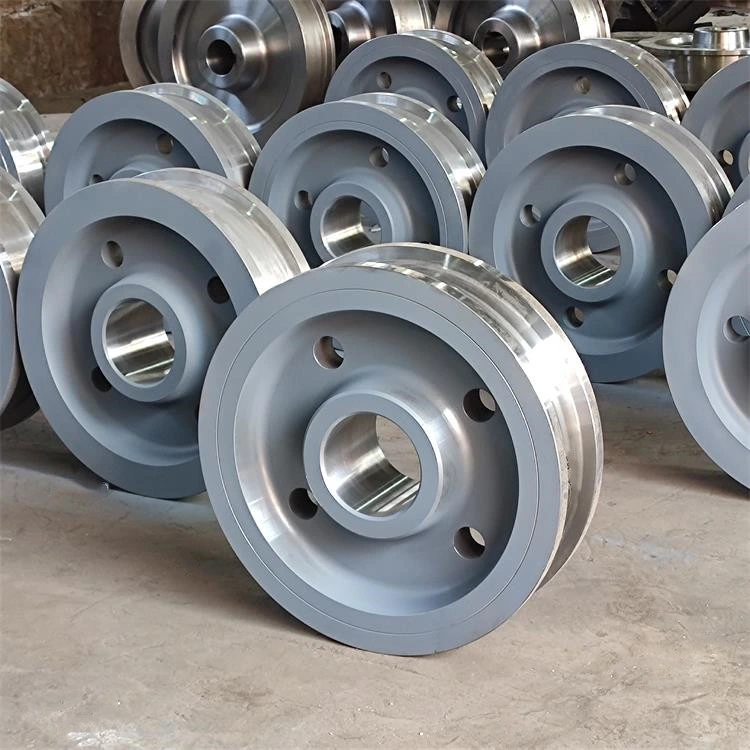 Professional Forging Industrial Steel Railway Cart Overhead Crane Rail and Overhead Crane Wheels